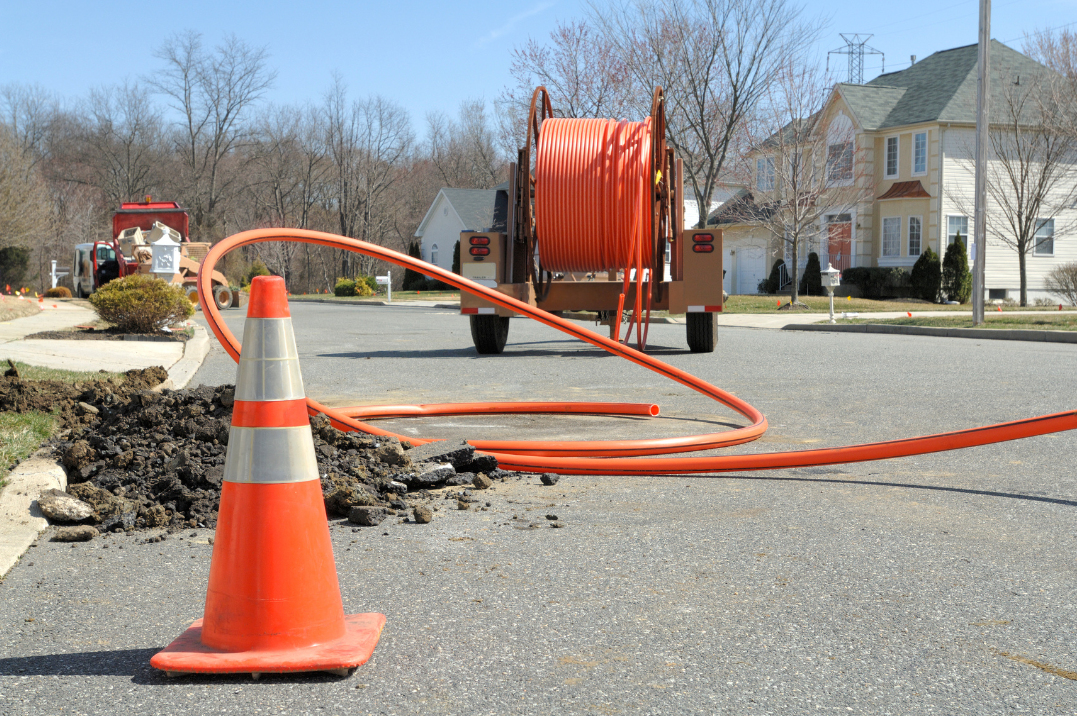 Industrial fiber optic installation
